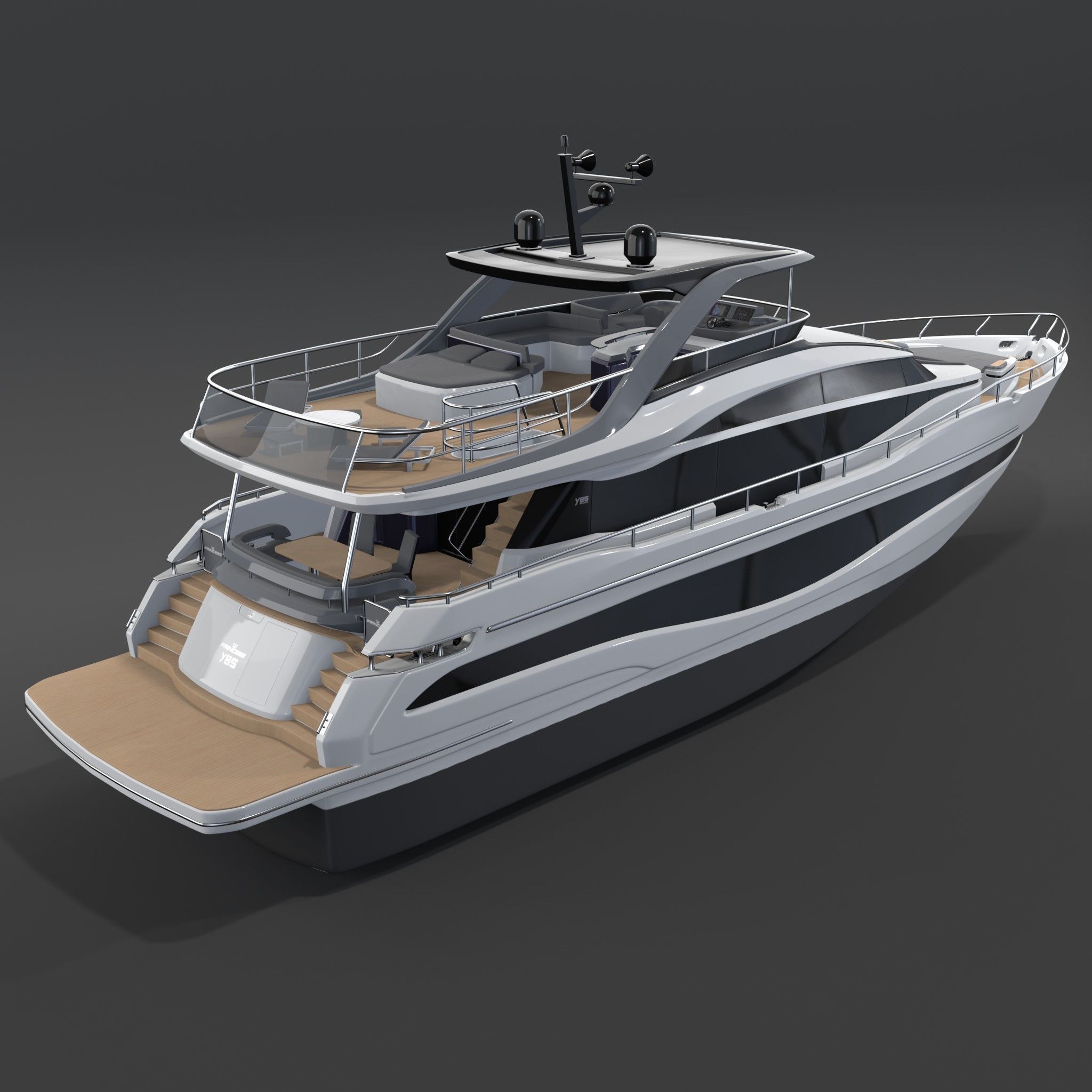 P Y85 Luxury Motor Yacht - Y Class model 3D model_4