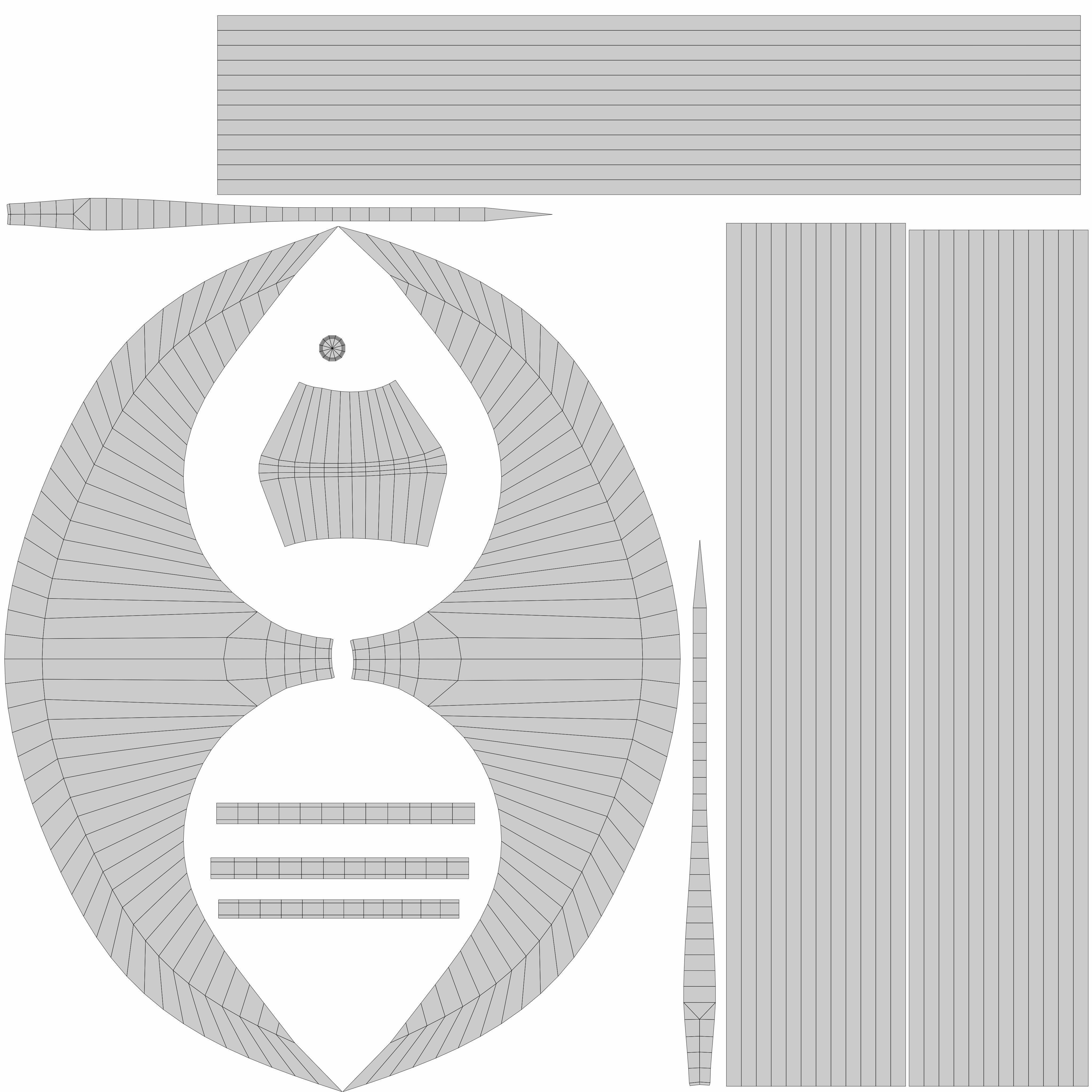 Sharp axe spear Low-poly 3D model_8