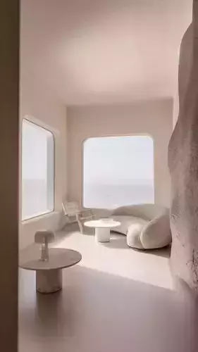 MONN INTERIOR SCENE - Mediterranean living room