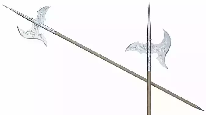 Silver halberd