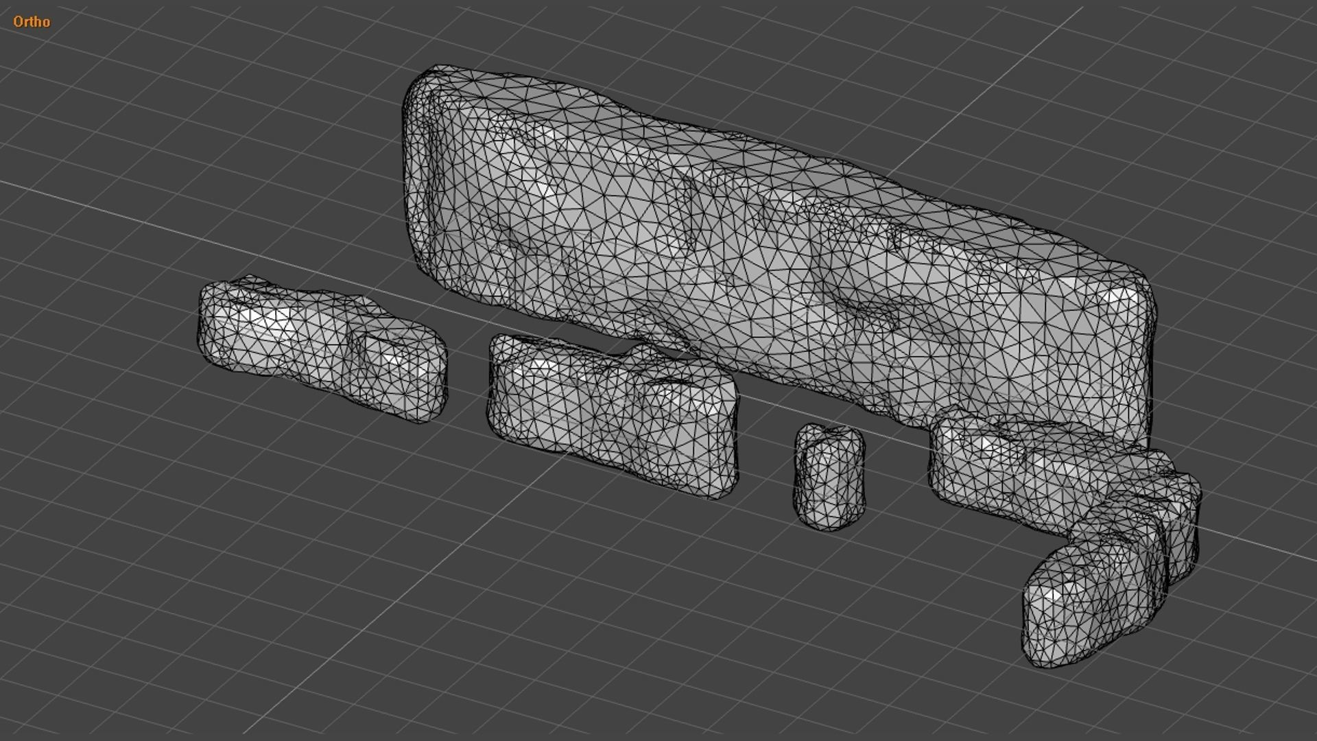 Cave Walls Combo - Base Low-poly 3D model_25