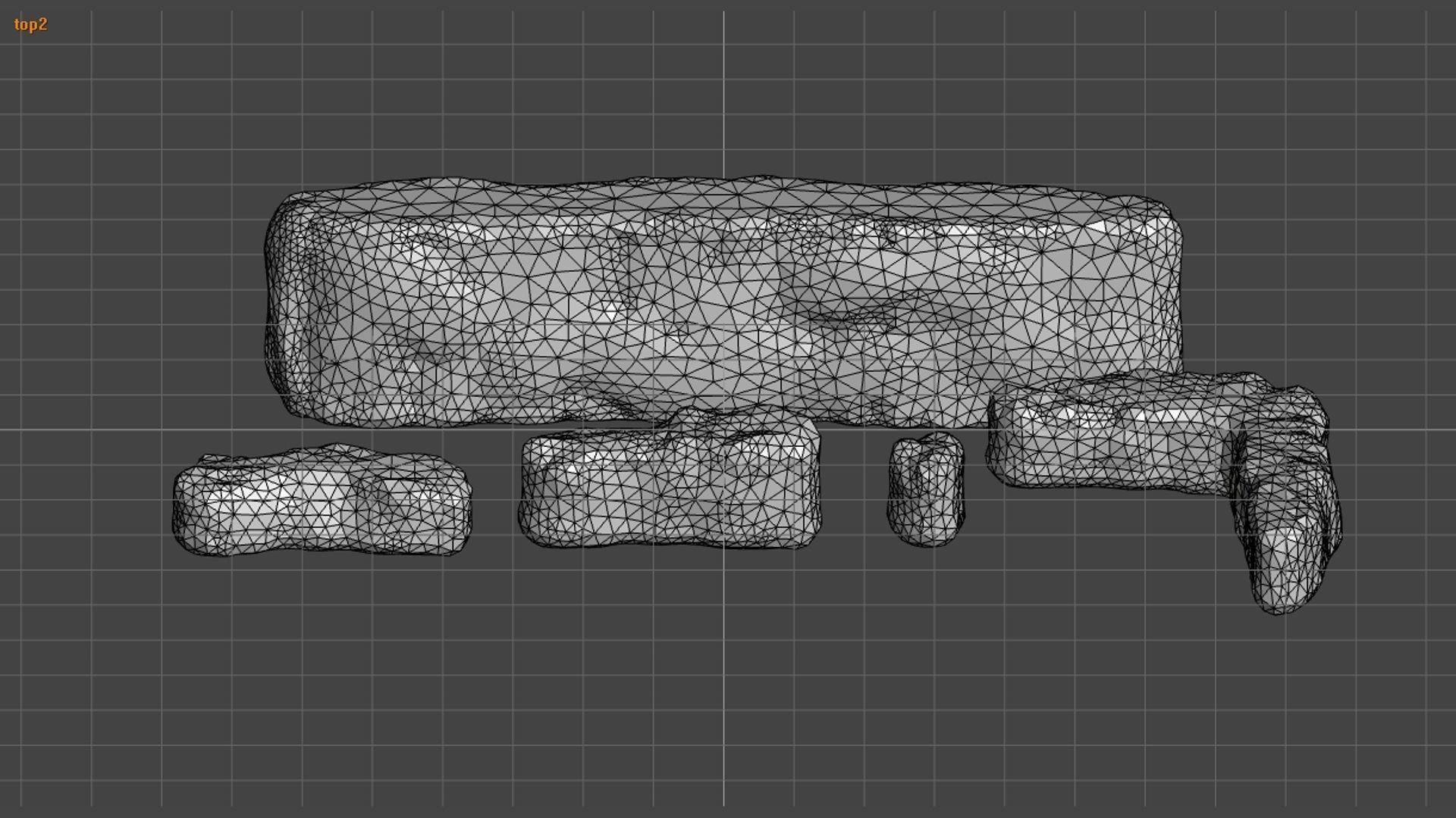Cave Walls Combo - Base Low-poly 3D model_26