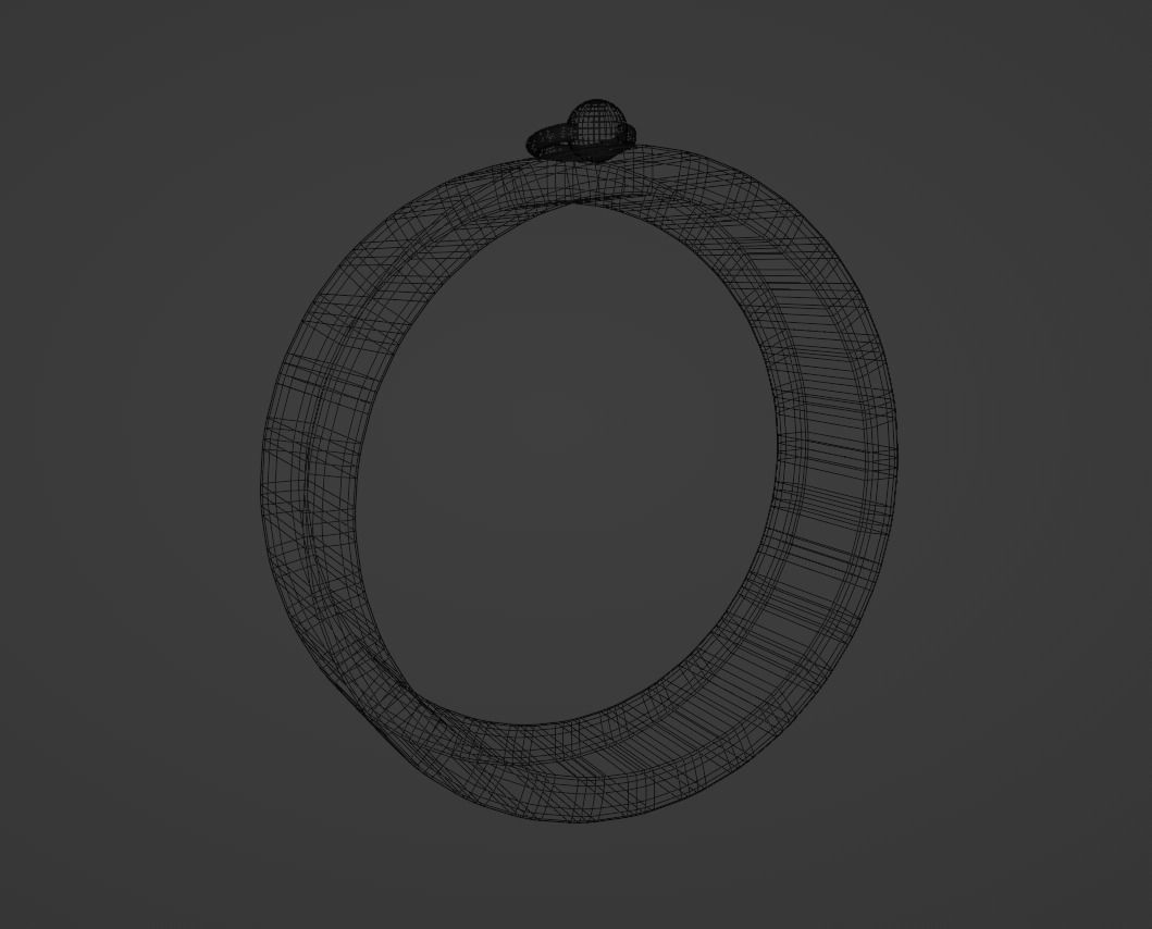 Basic Ring Model Free low-poly 3D model_4