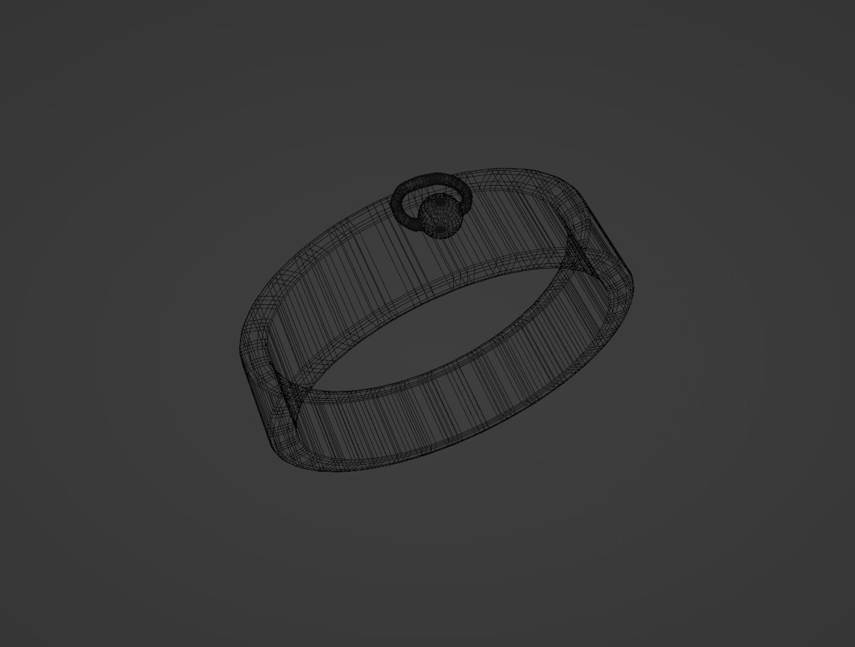 Basic Ring Model Free low-poly 3D model_3