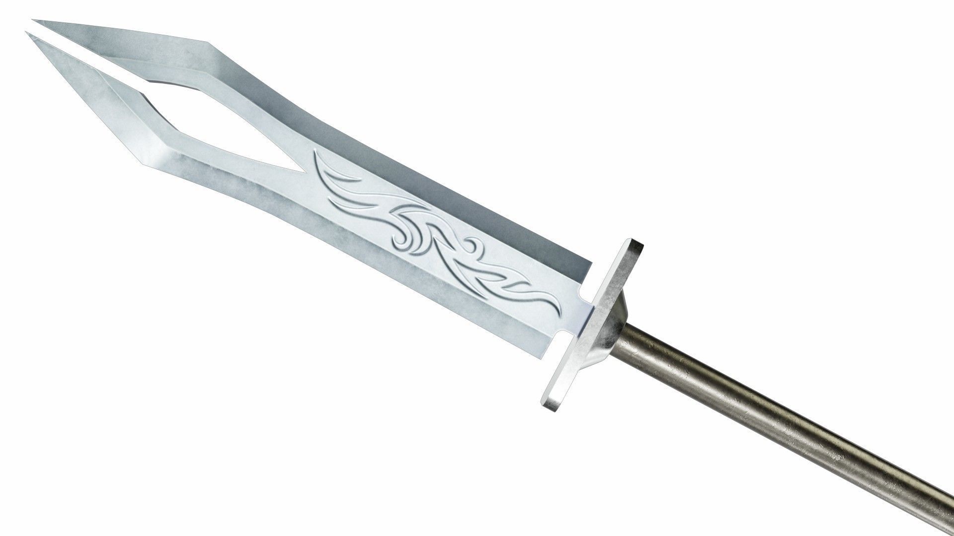 Spear 05 Low-poly 3D model_2