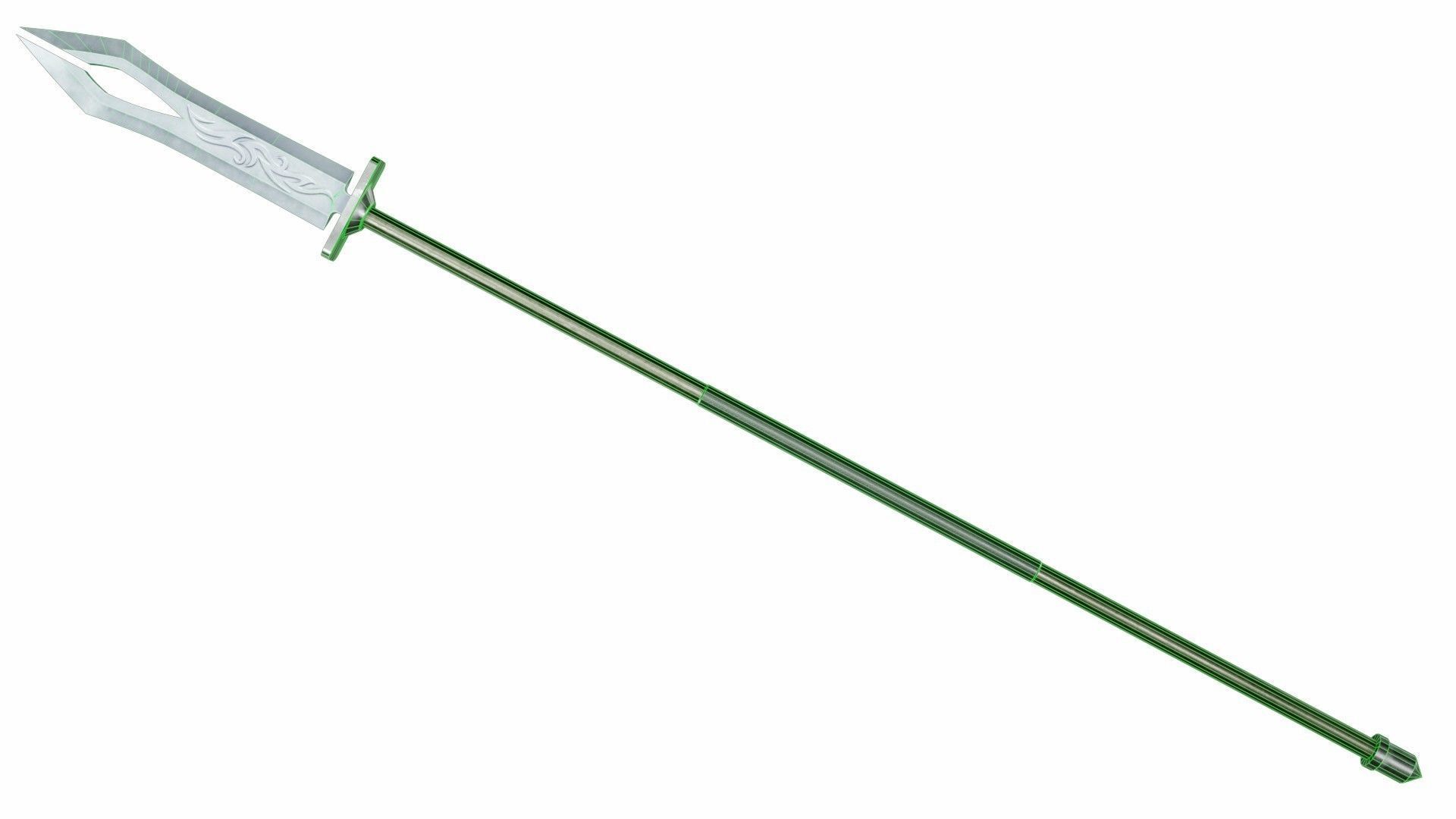 Spear 05 Low-poly 3D model_5