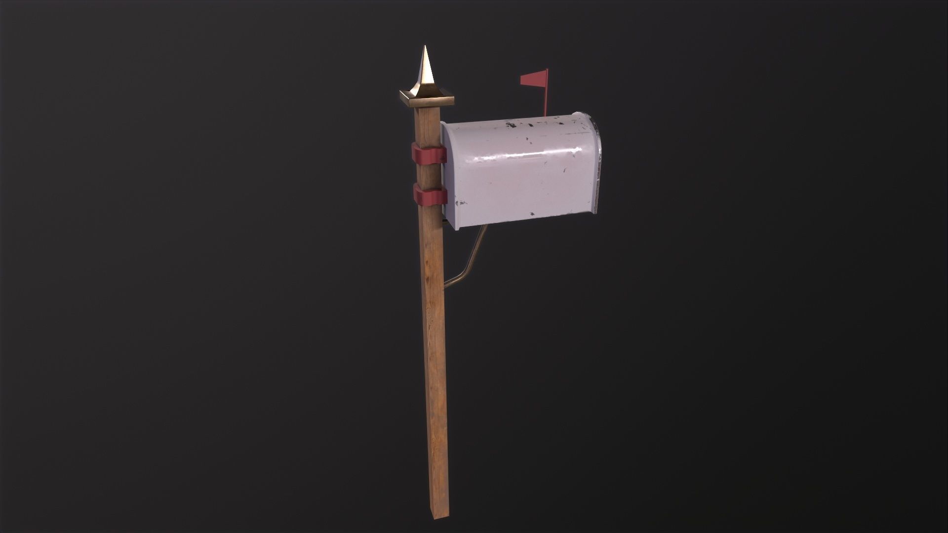 Mailbox 3D Model Low-poly 3D model_5