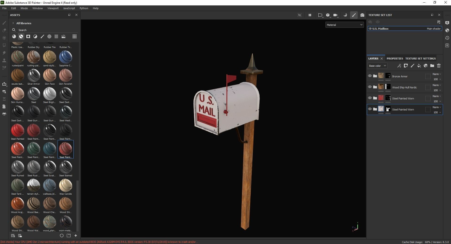 Mailbox 3D Model Low-poly 3D model_6