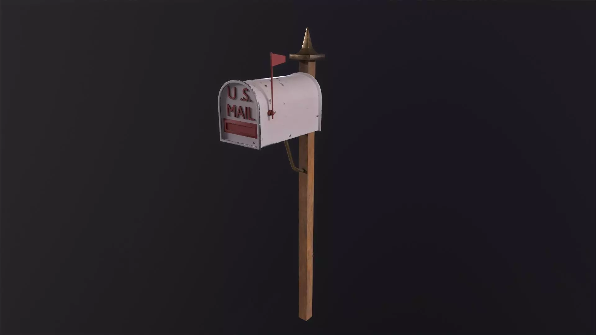 Mailbox 3D Model Low-poly 3D model_0
