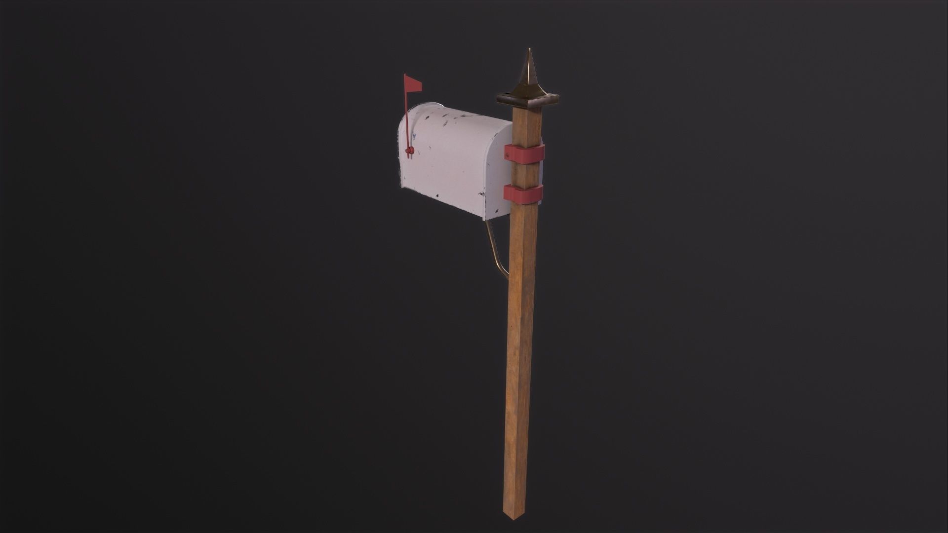 Mailbox 3D Model Low-poly 3D model_4
