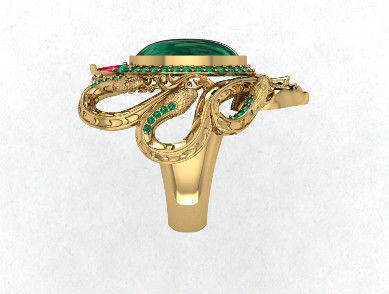 medusa ring 3D print model_3