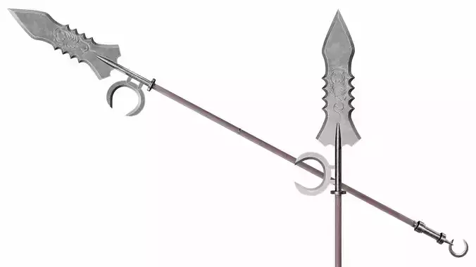 Spear with crescent