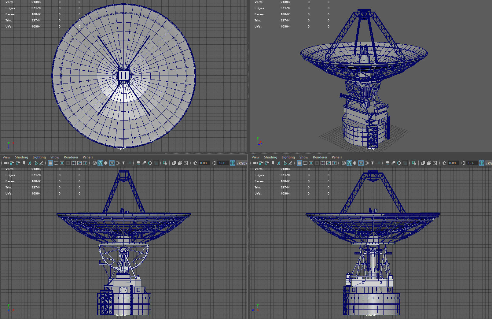 3D model Deep Space Network Antenna VR / AR / low-poly | CGTrader