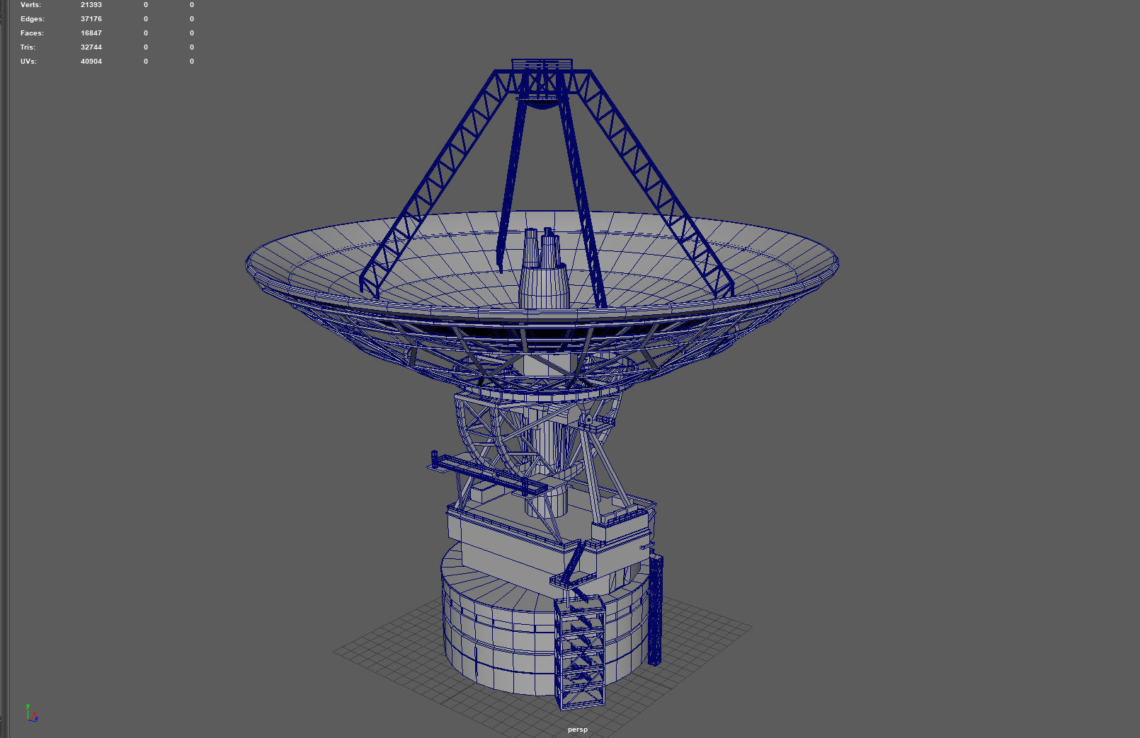 3D model Deep Space Network Antenna VR / AR / low-poly | CGTrader