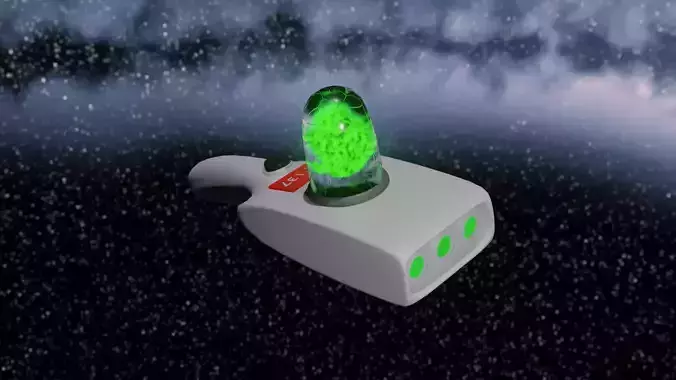 Portal gun Rick and Morty Low-poly 3D model