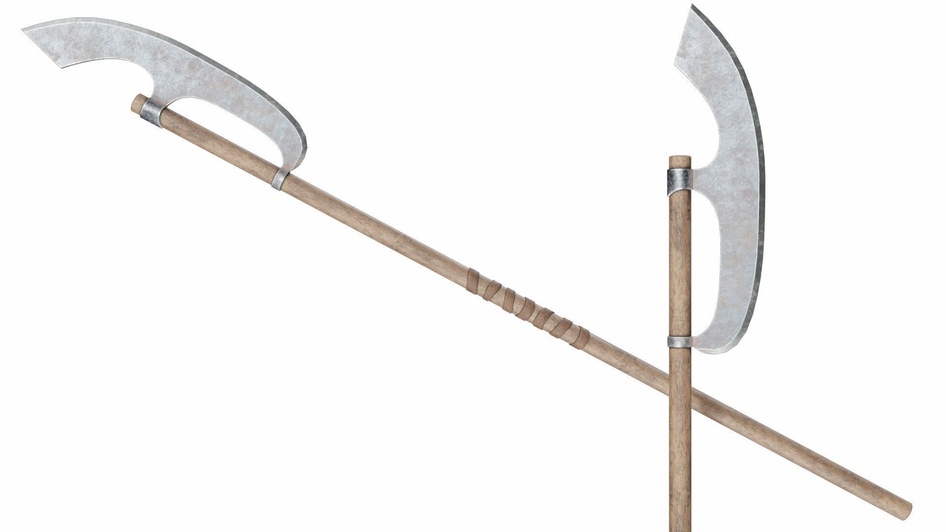 Collection of 10 halberds 3D model_10