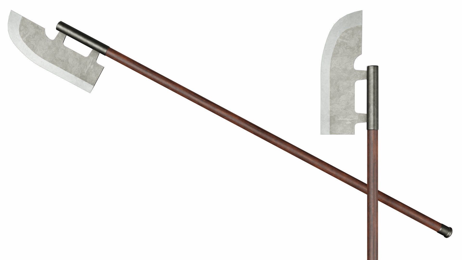 Collection of 10 halberds 3D model_1