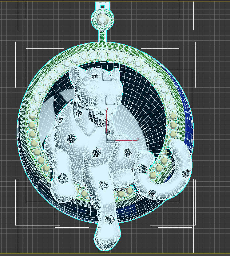 PANTHER pendant 3D print model_11