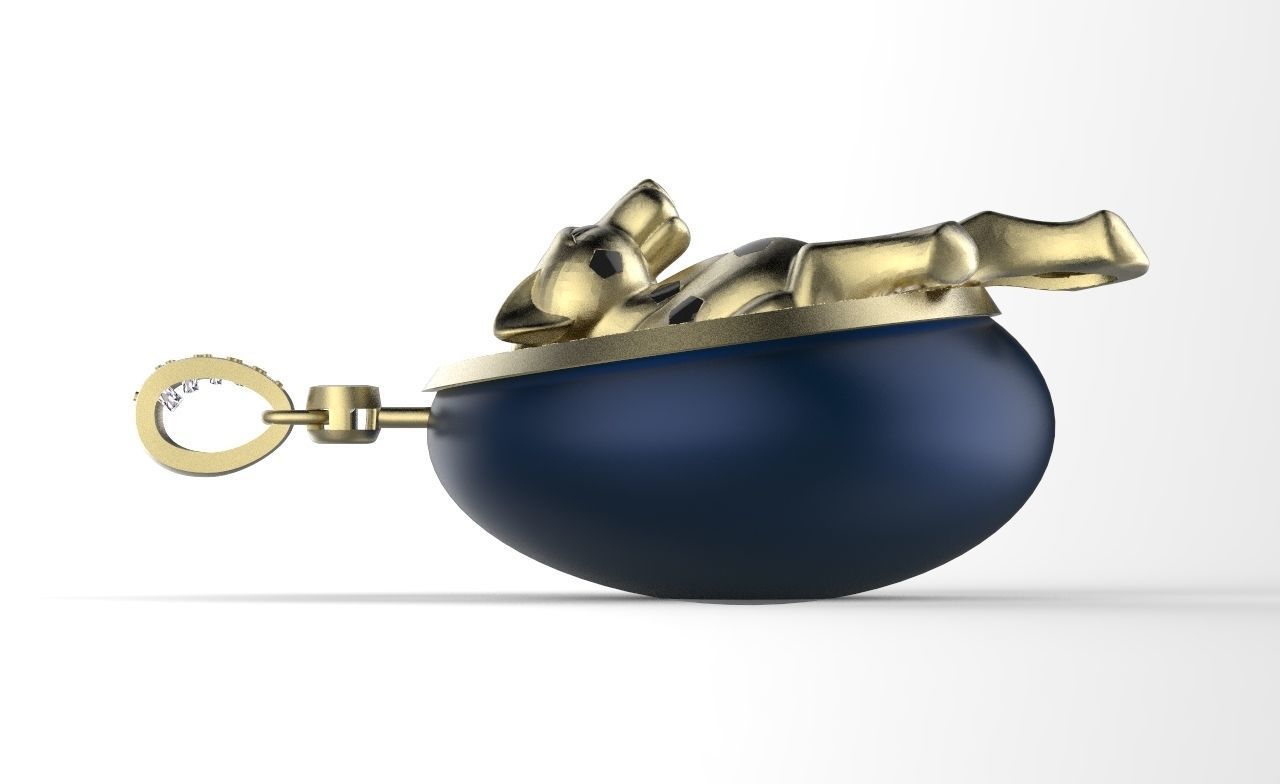 PANTHER pendant 3D print model_3