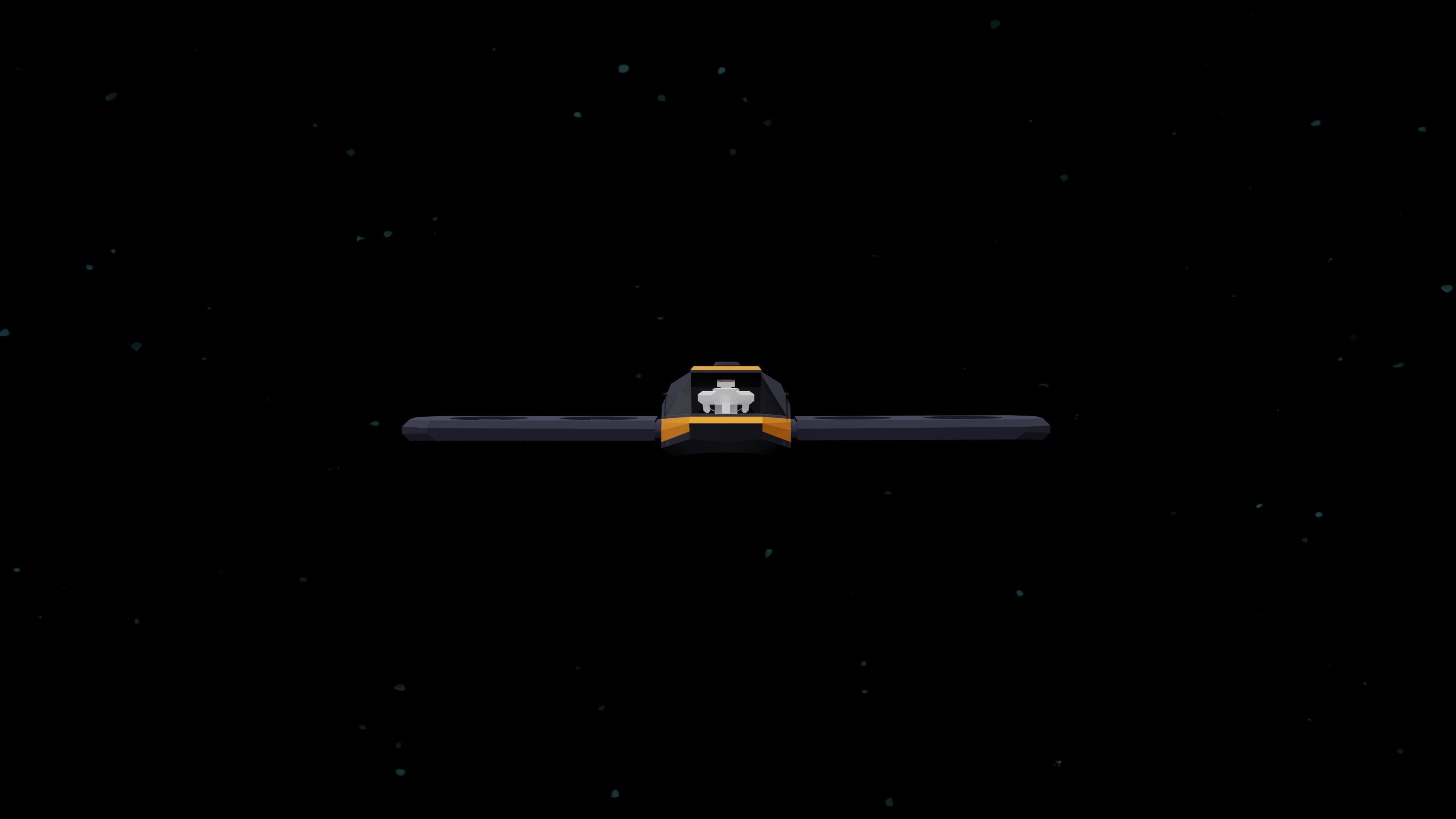 6 Sci-Fi Low Poly Ships with 5 Different Color Variations Low-poly 3D model_10