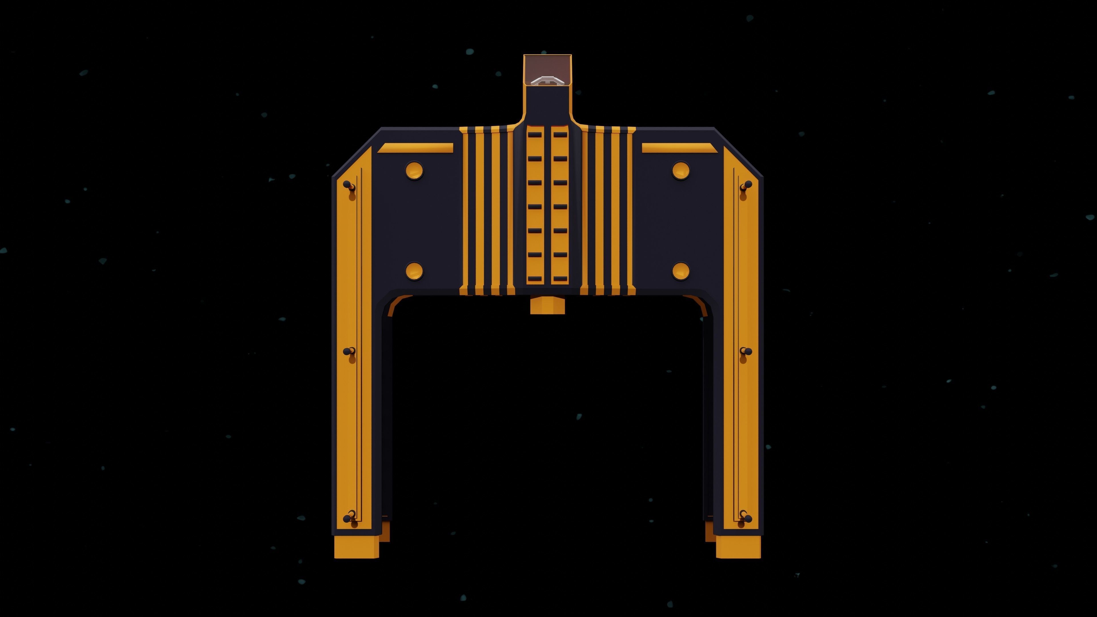 6 Sci-Fi Low Poly Ships with 5 Different Color Variations Low-poly 3D model_23