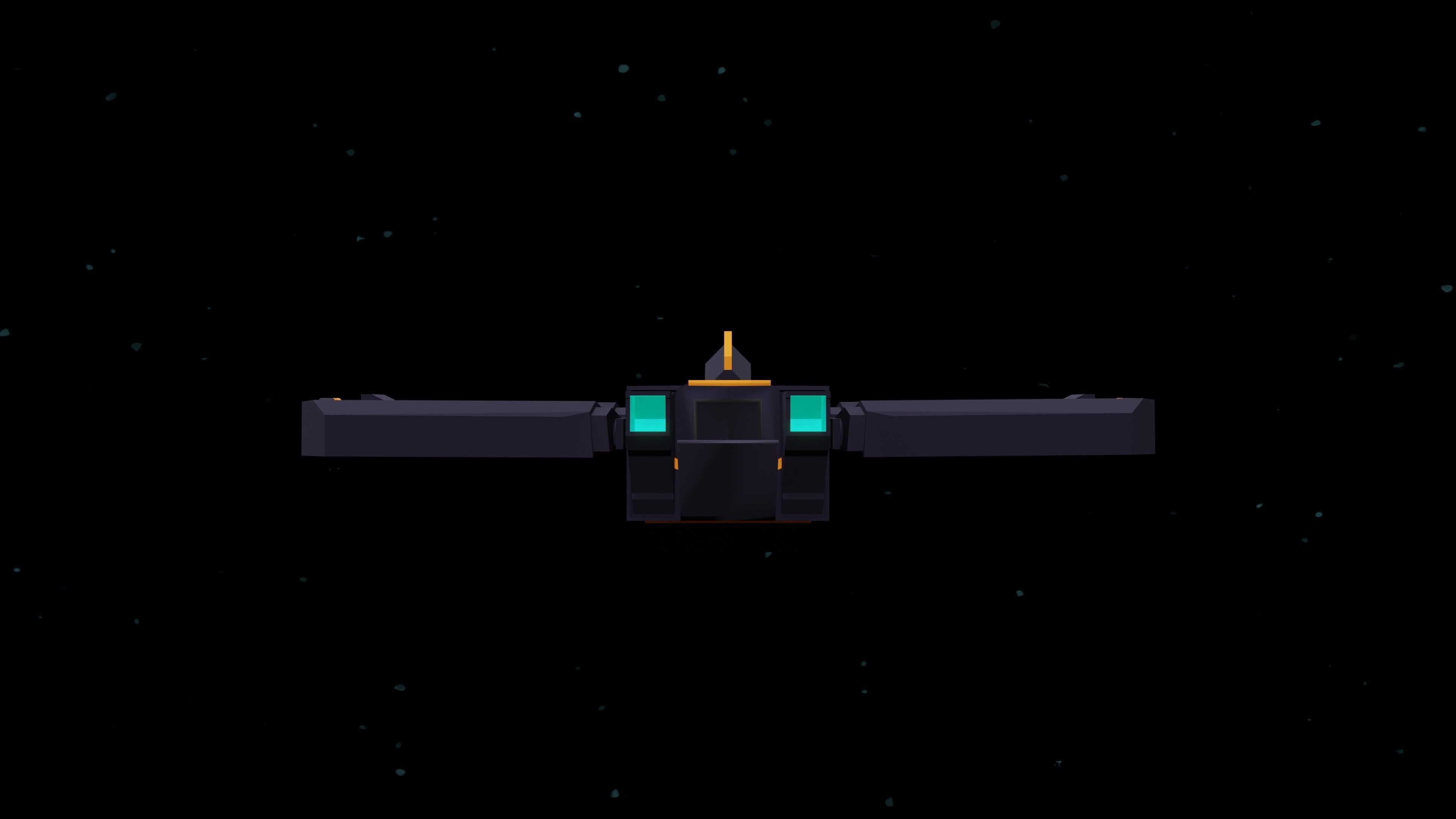 6 Sci-Fi Low Poly Ships with 5 Different Color Variations Low-poly 3D model_52