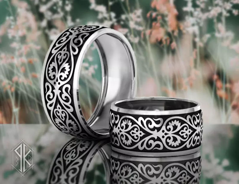 Patterned ring 3D print model
