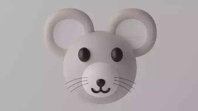 Cartoon Mouse Rat Head