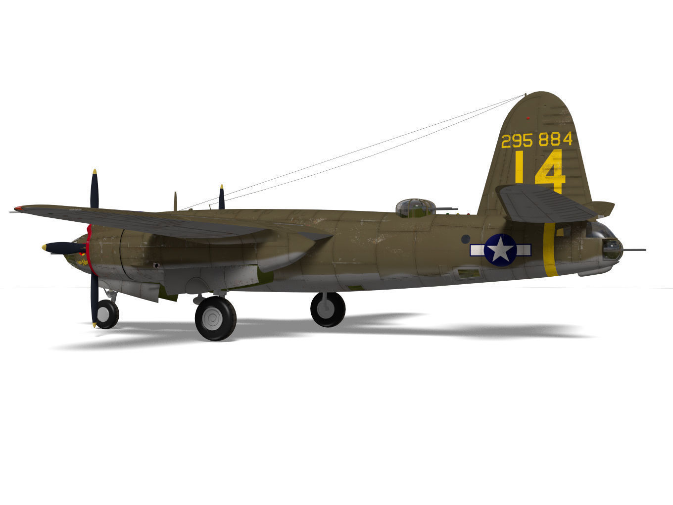 Martin B-26 Marauder 3D model_7