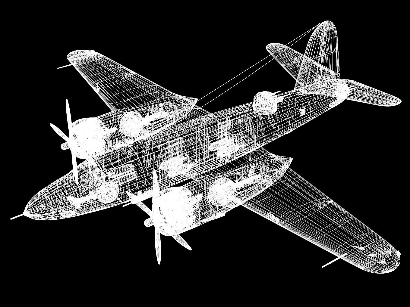 Martin B-26 Marauder 3D model_16