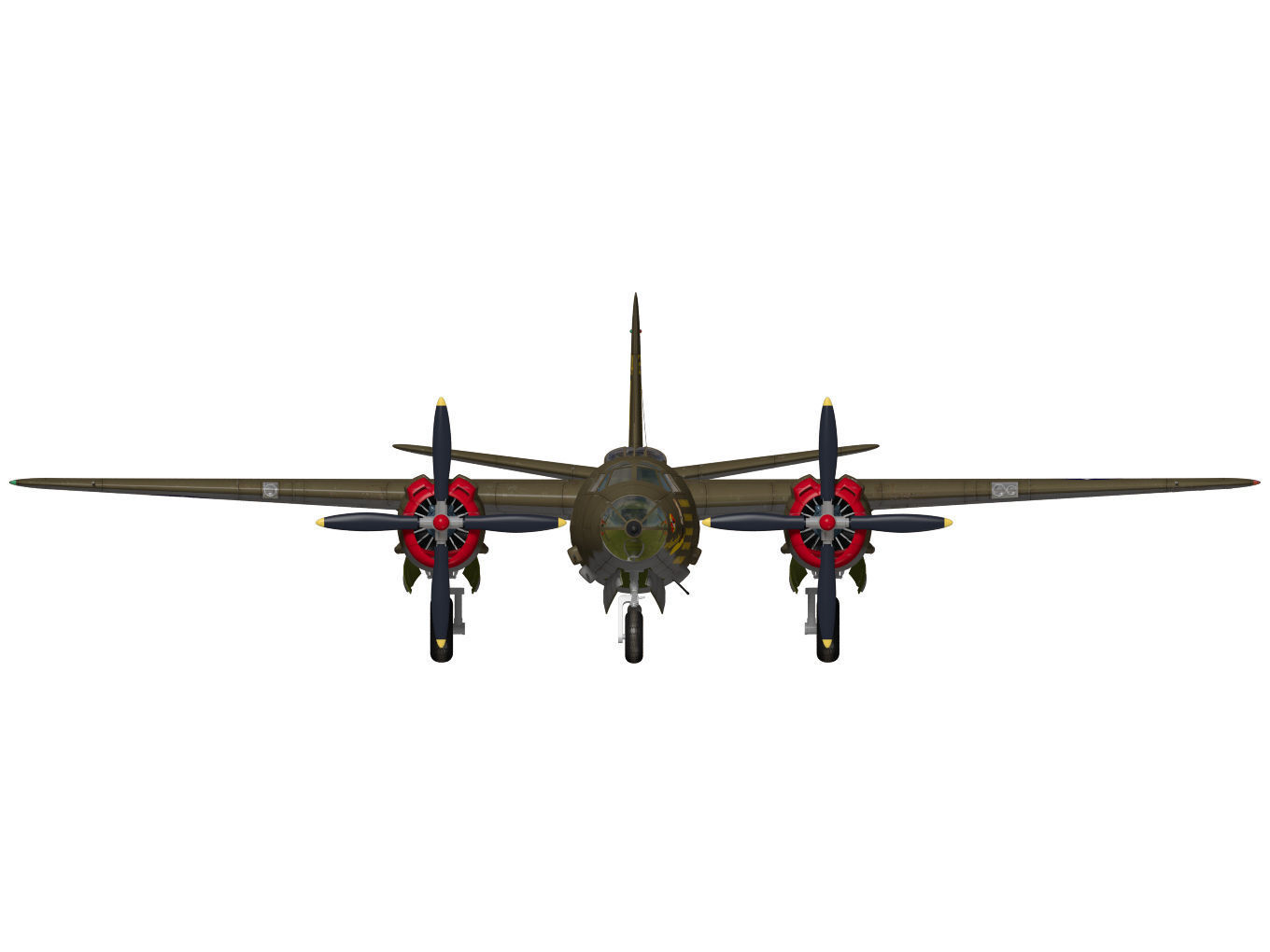 Martin B-26 Marauder 3D model_12