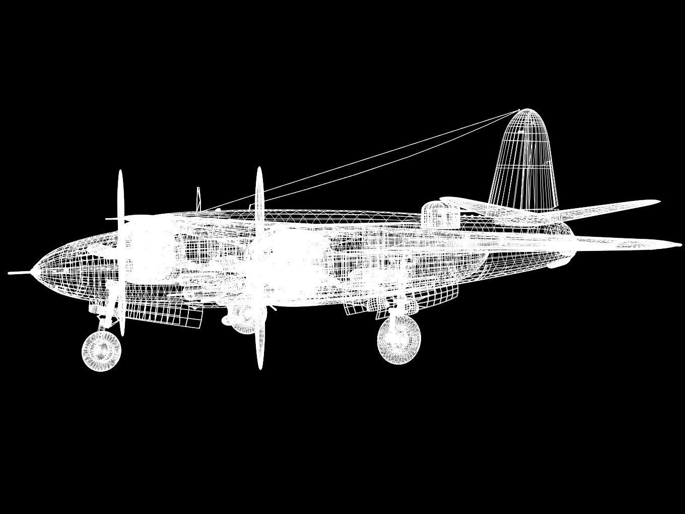 Martin B-26 Marauder 3D model_17