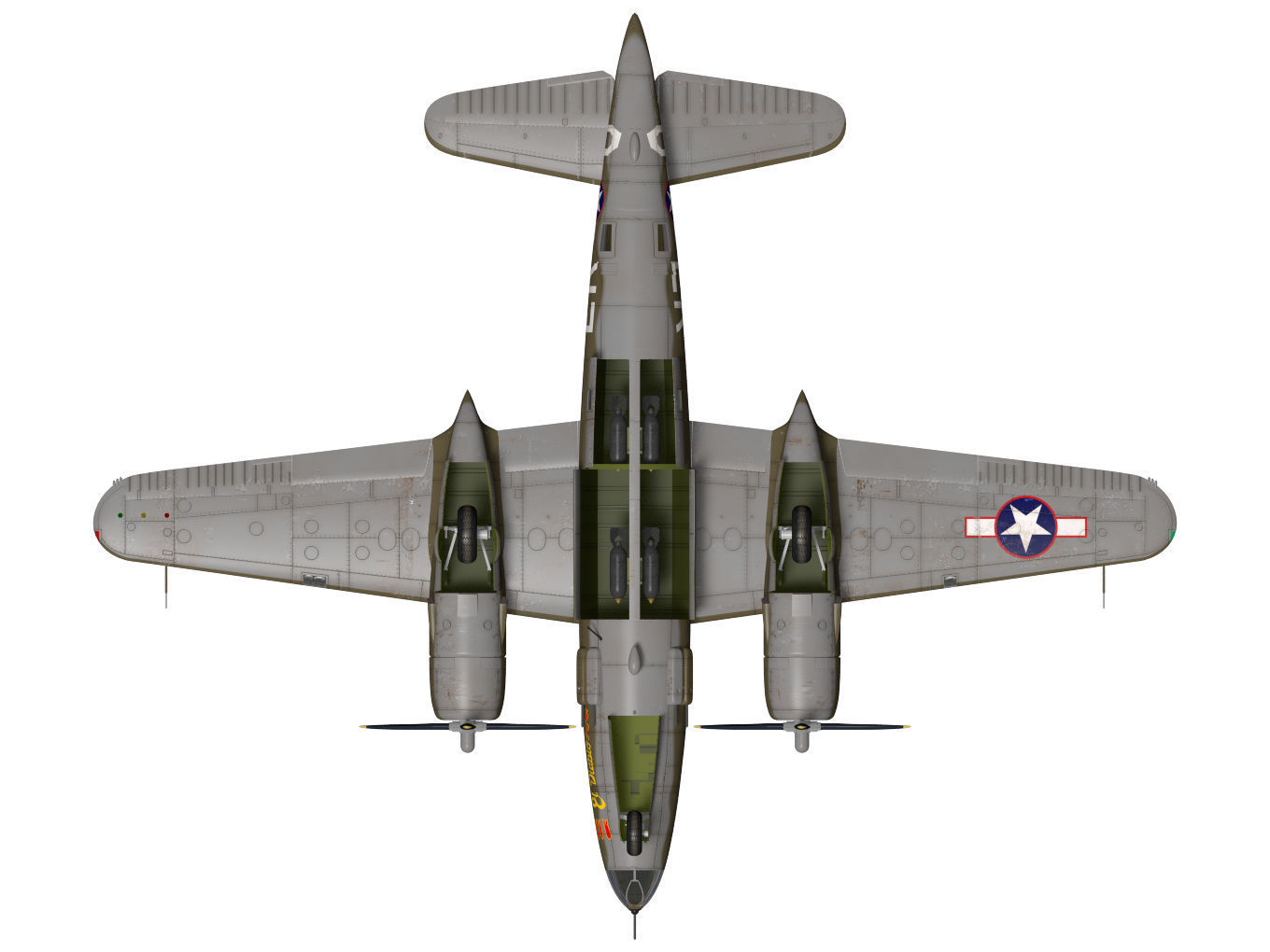 Martin B-26 Marauder 3D model_15