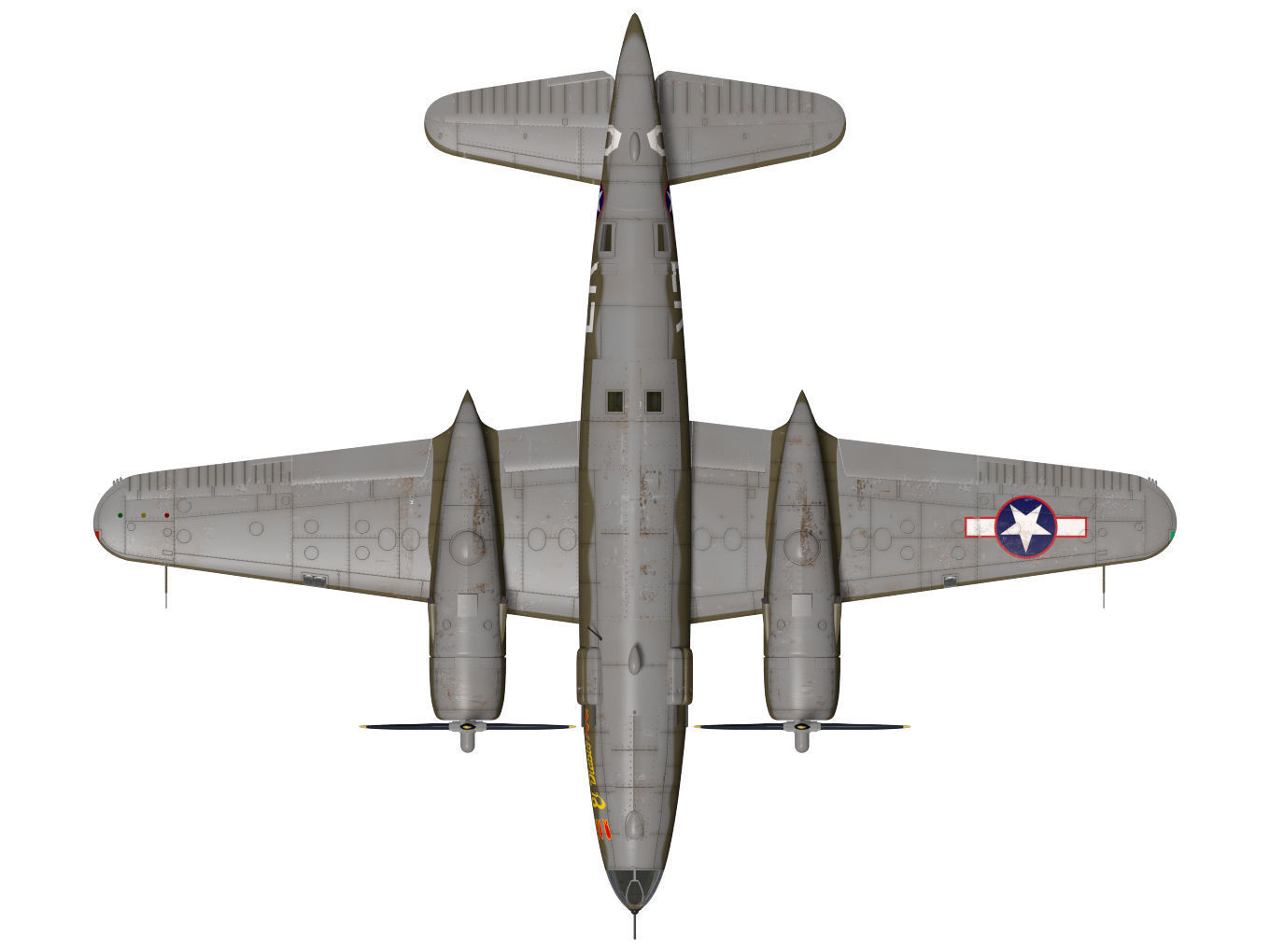 Martin B-26 Marauder 3D model_14