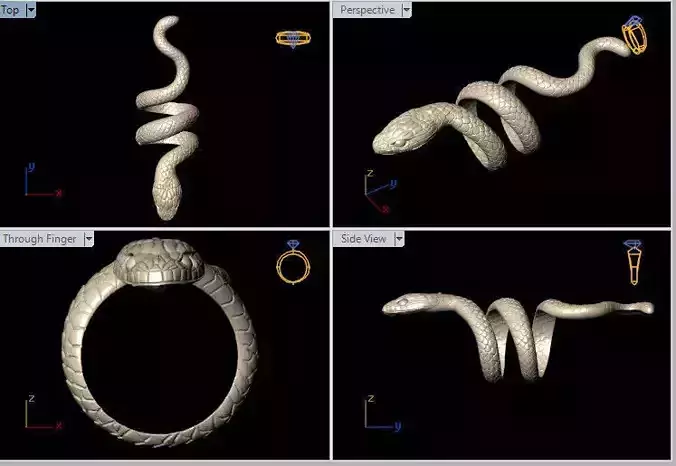 nhan con ran 3D print model