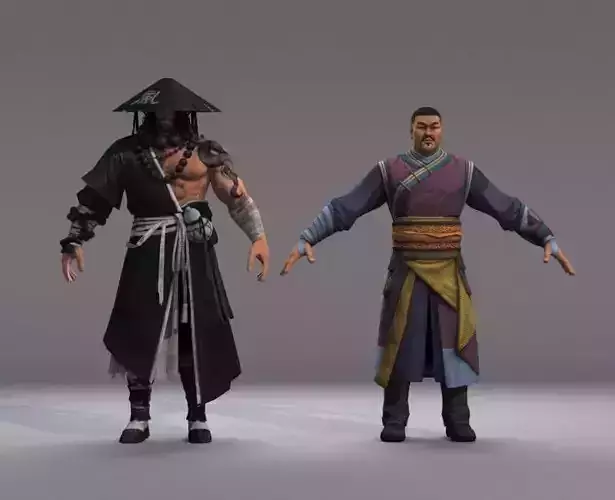 Ancient Asians people warrior