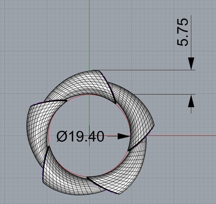 Vhernier Ring  3D print model_3