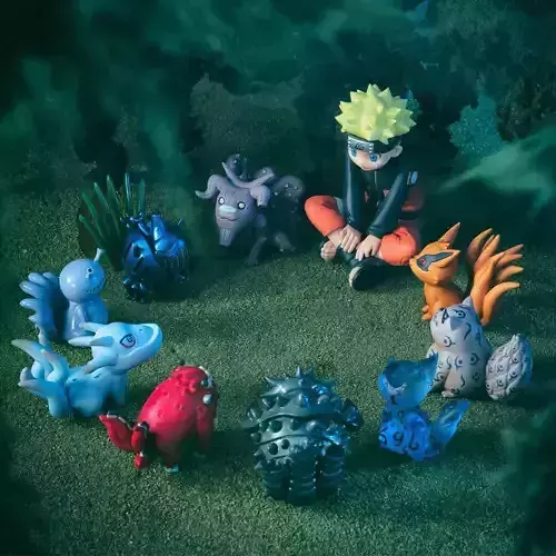 Chibi Bijus Naruto mega pack  3D print model