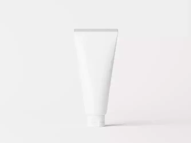 Plastic cream tube 3D model