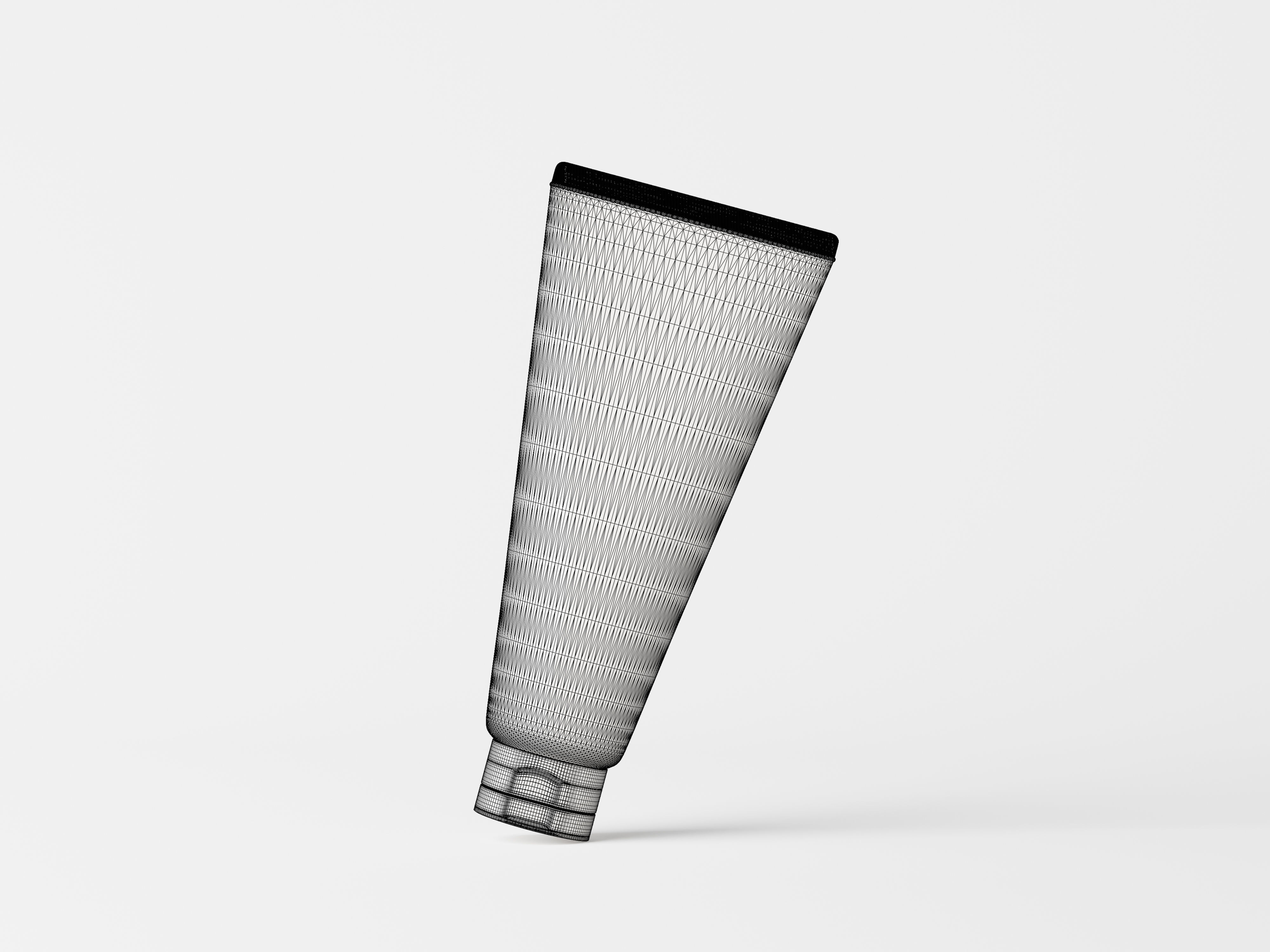 Plastic cream tube 3D model 3D model_9