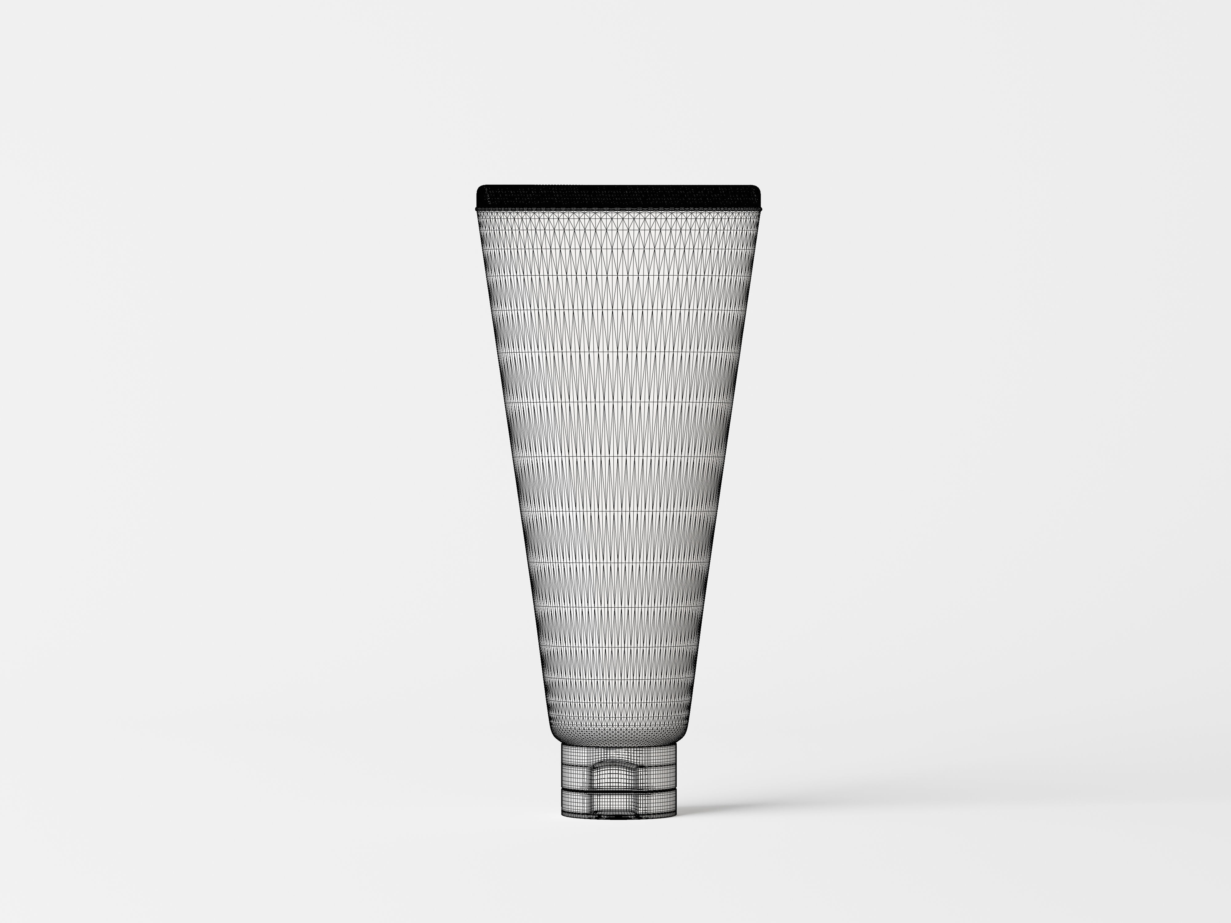 Plastic cream tube 3D model 3D model_7