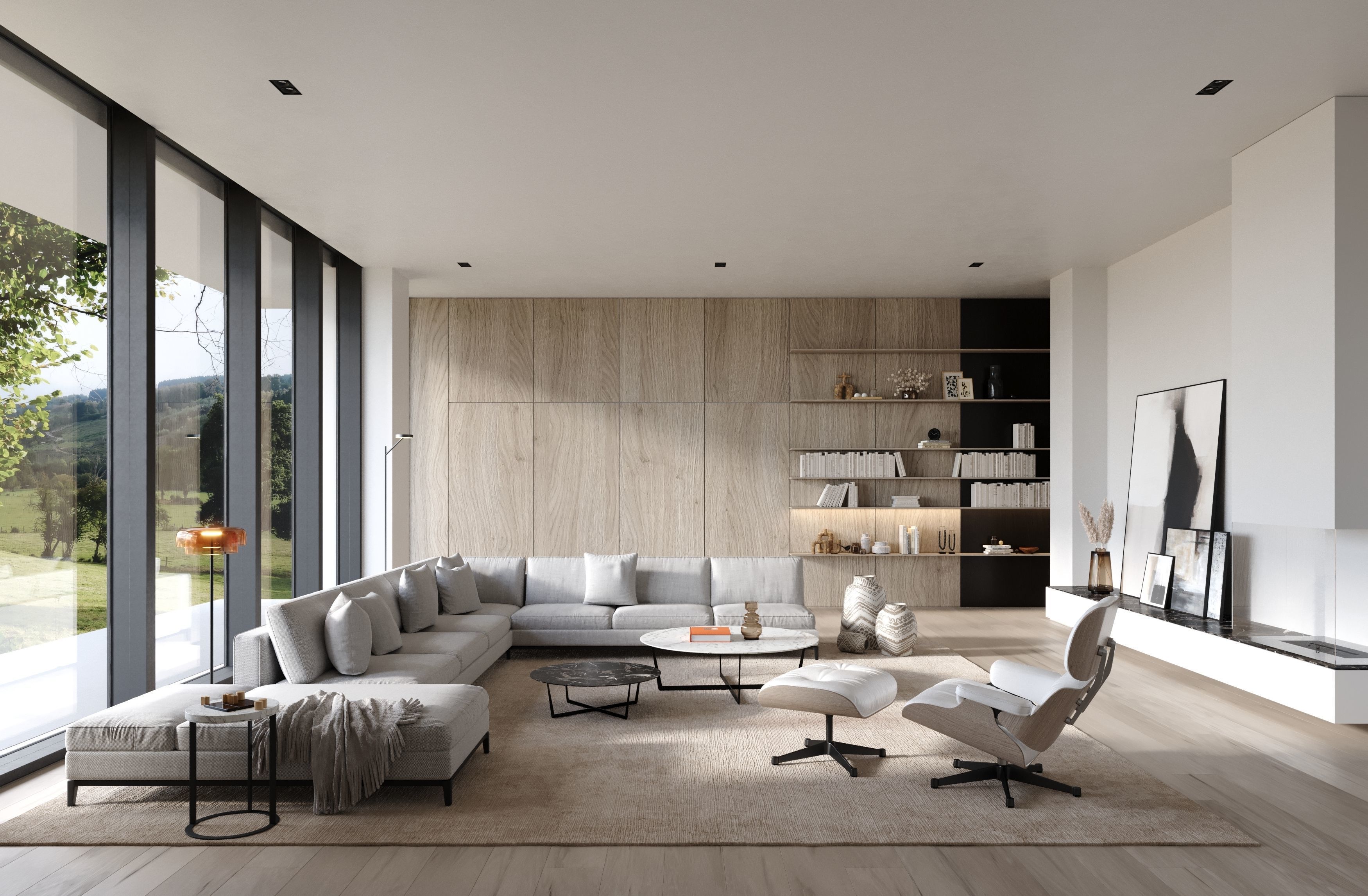PANORAMA LIVING ROOM - Interior scene - 3d model 3D model_0