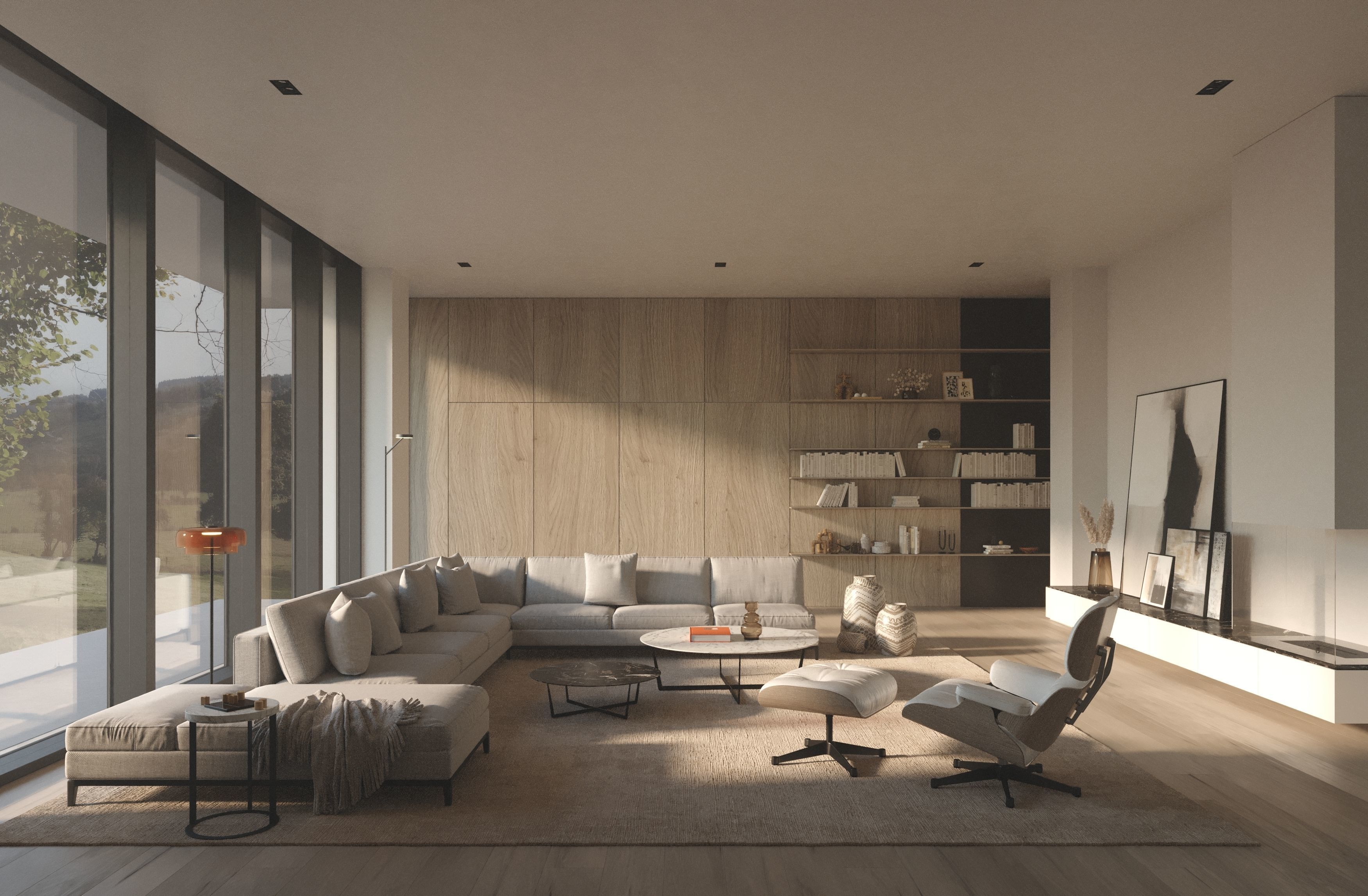 PANORAMA LIVING ROOM - Interior scene - 3d model 3D model_2