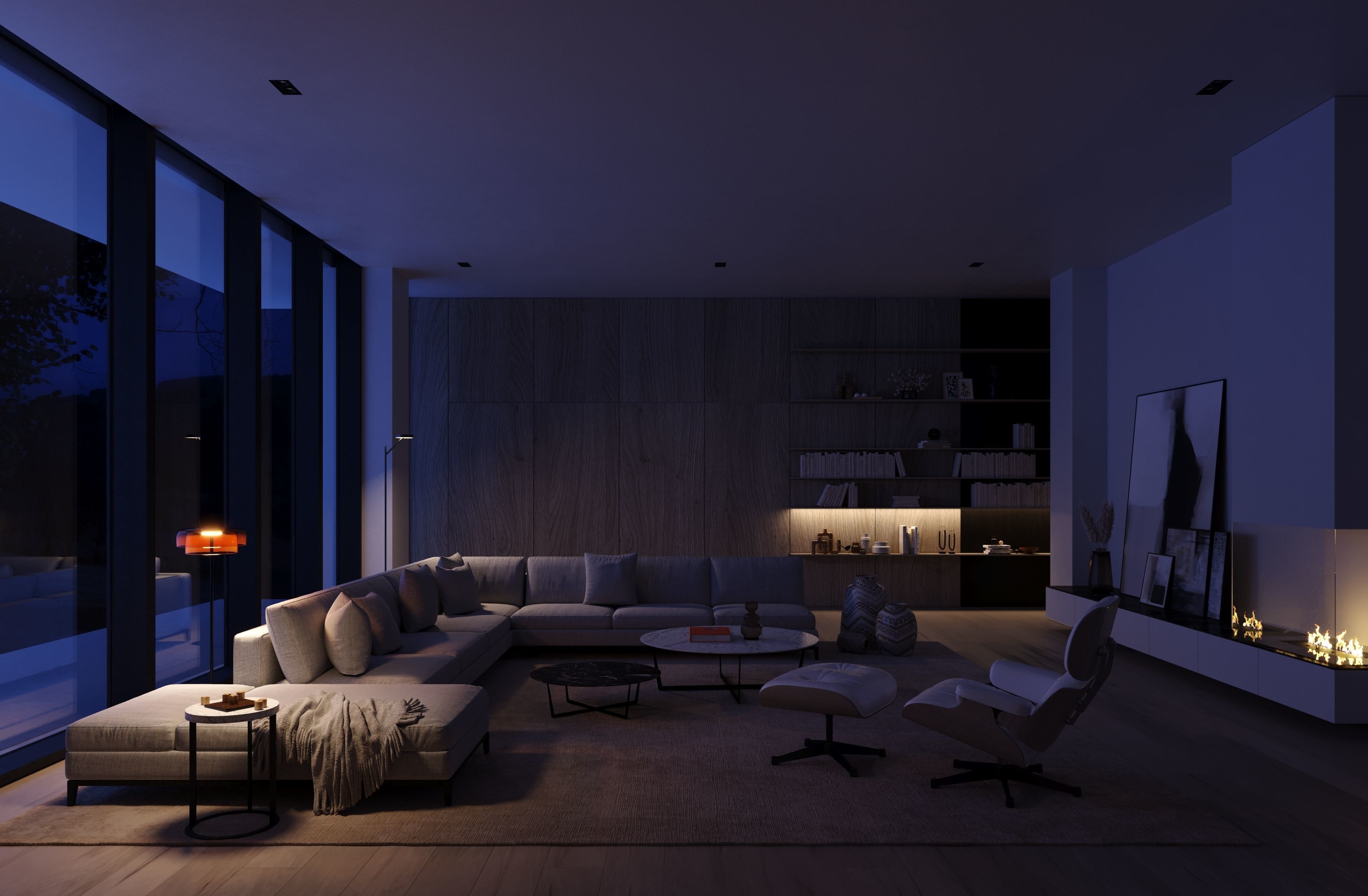 PANORAMA LIVING ROOM - Interior scene - 3d model 3D model_3
