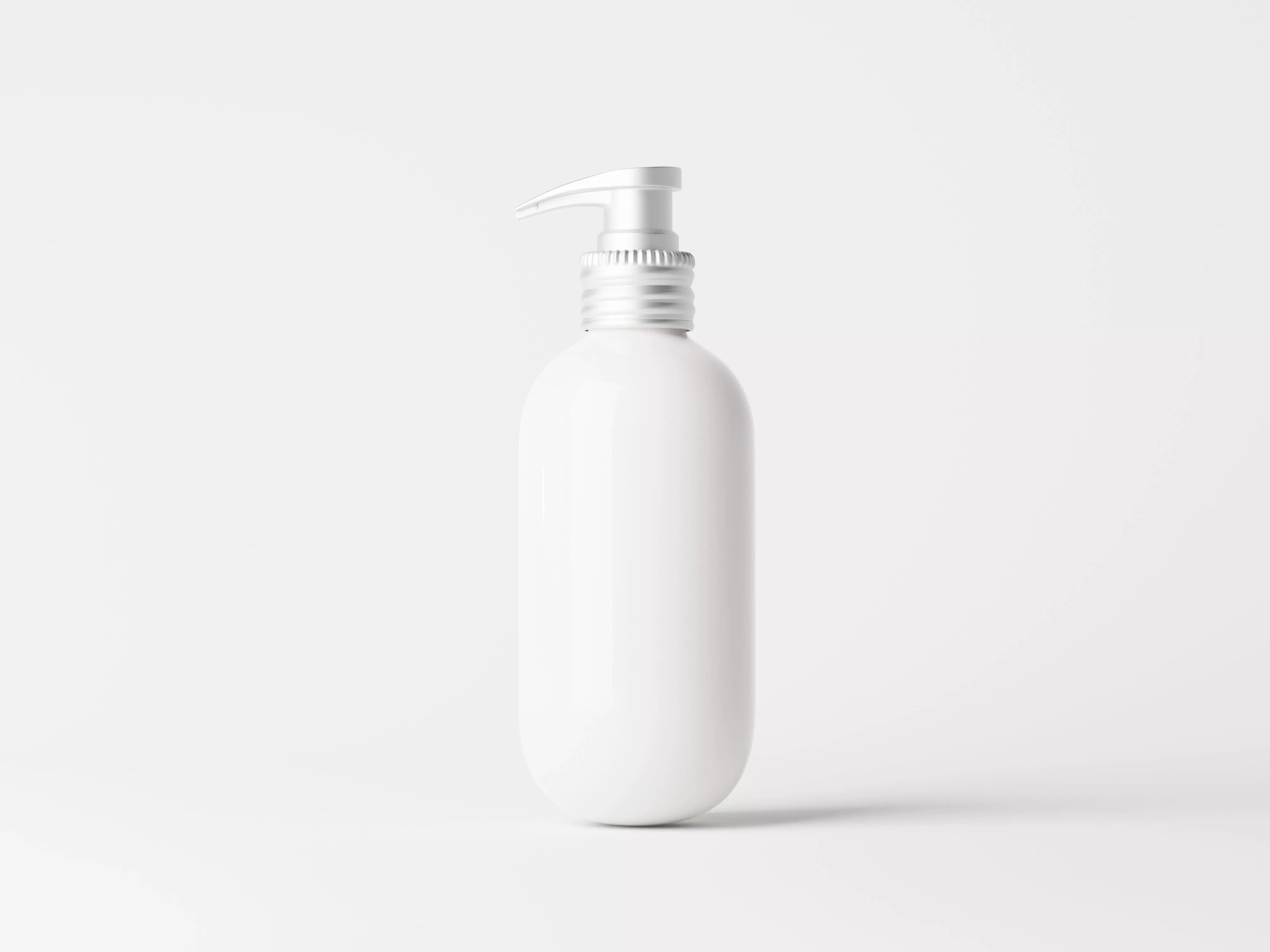 pump bottle with metallic closure 3D model 3D model_0