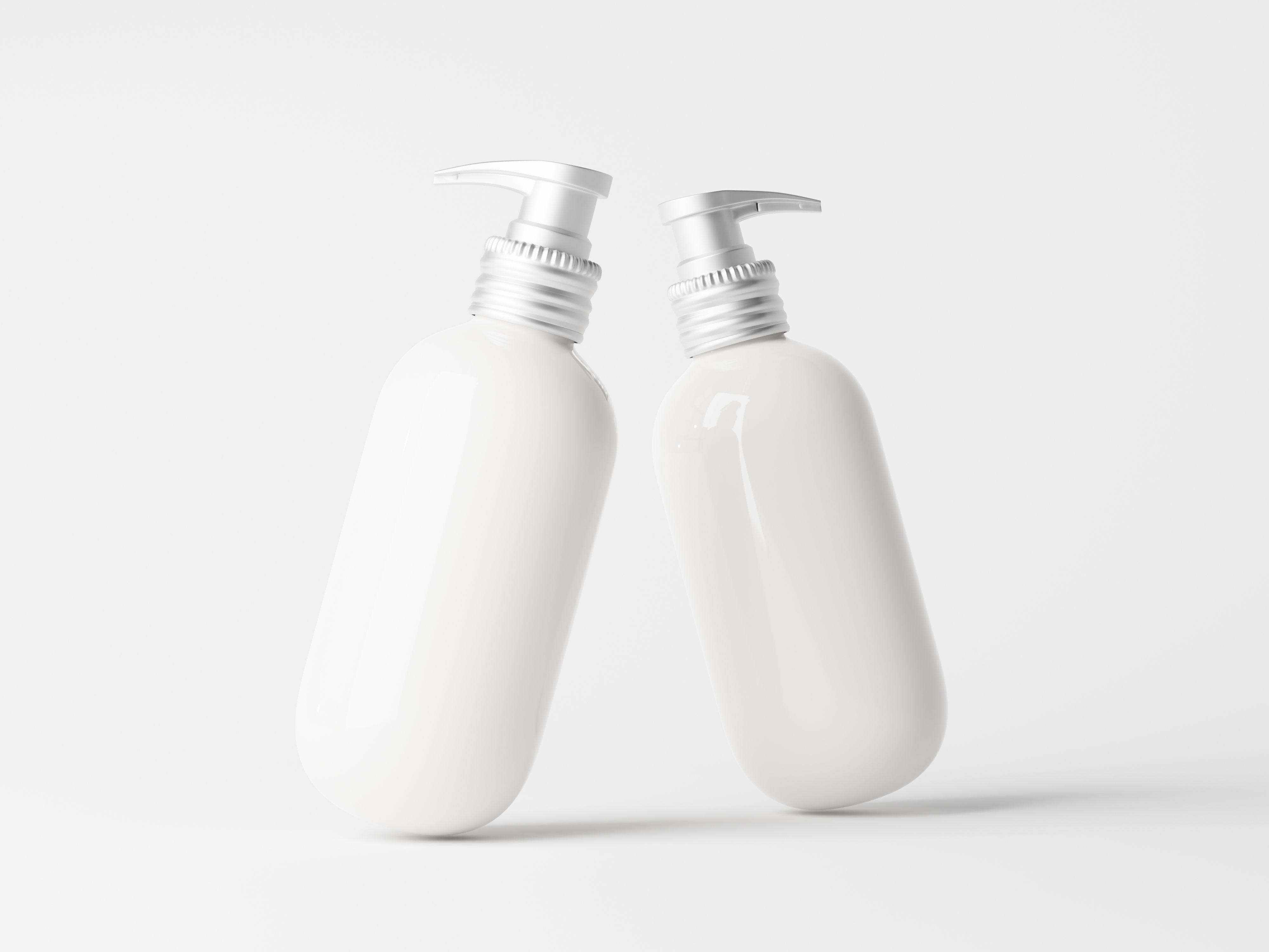 pump bottle with metallic closure 3D model 3D model_4