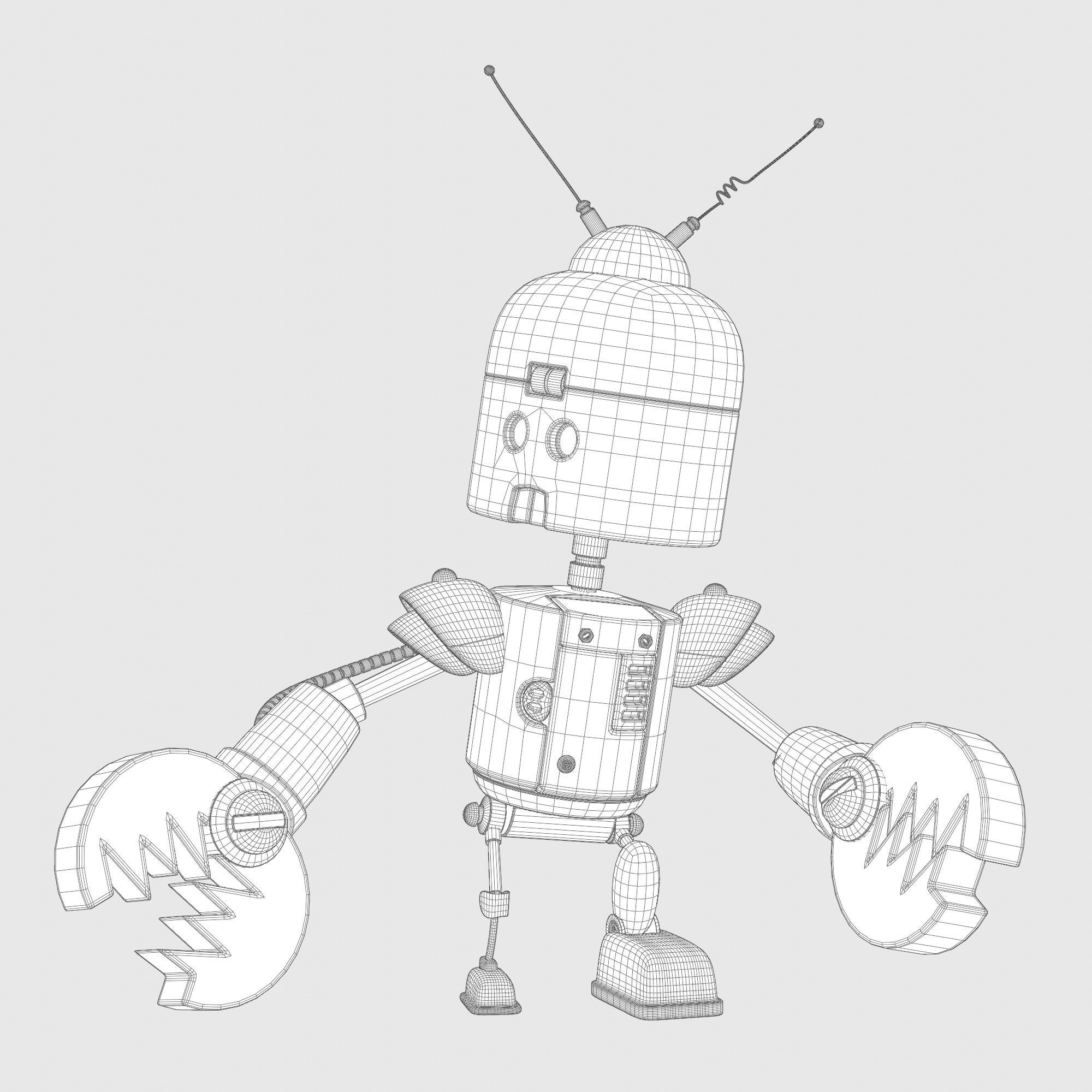 Realistic Robot - 4K Texture 3D model_4