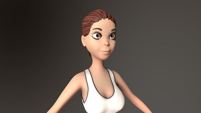 MIHIKA 3D STYLIZED CHARACTER 3D model