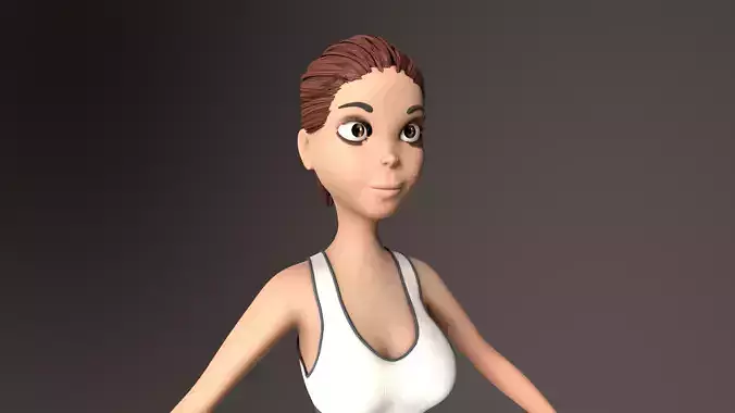 MIHIKA 3D STYLIZED CHARACTER 3D model