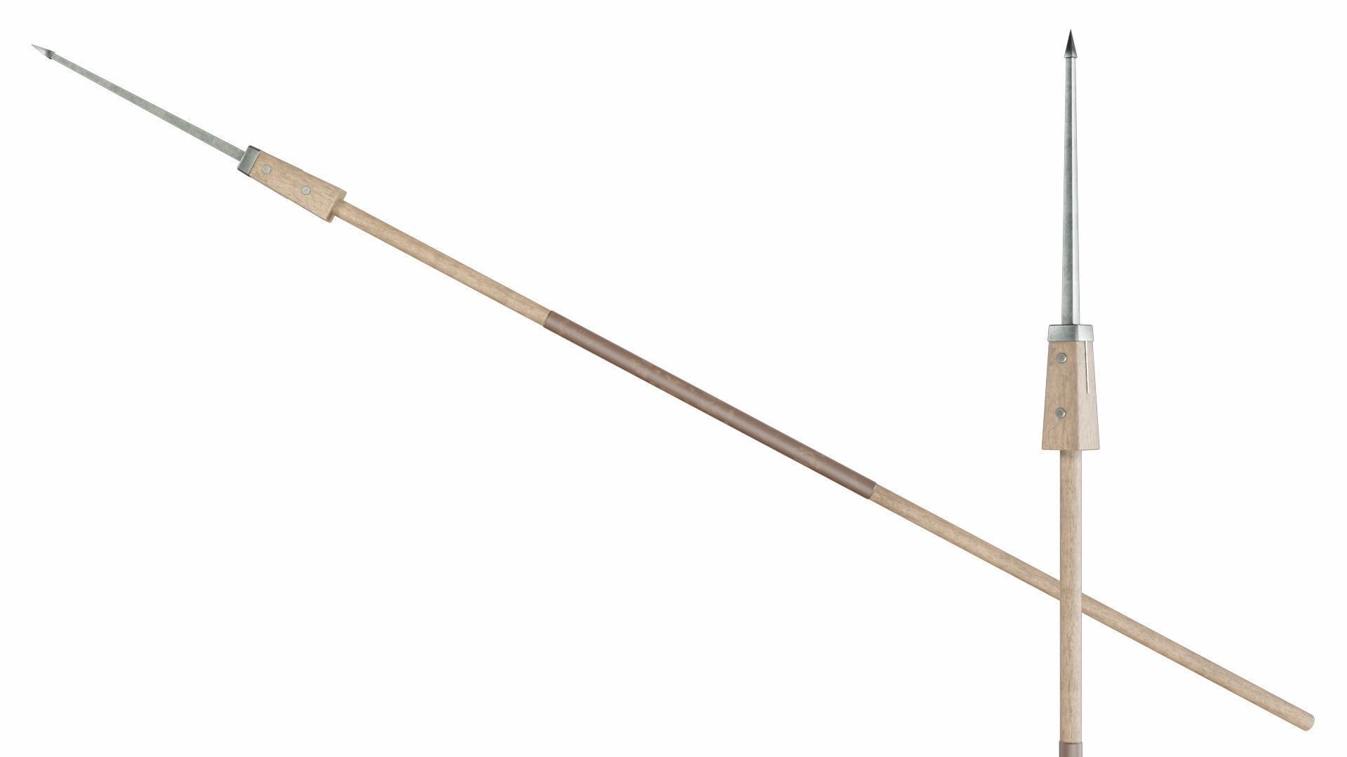 Collection of 40 spears and halberds 3D model_21